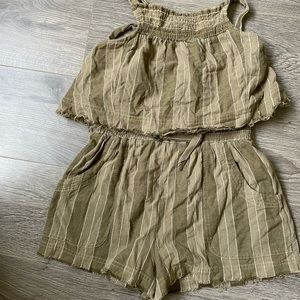 Free People Green 2 Piece Set